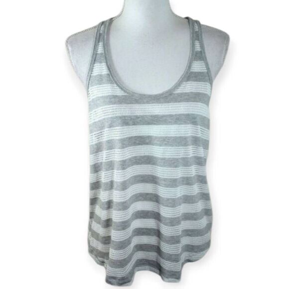 SO RACER BACK GRAY & WHITE TANK TOP SZ.XL EUC - Picture 1 of 4